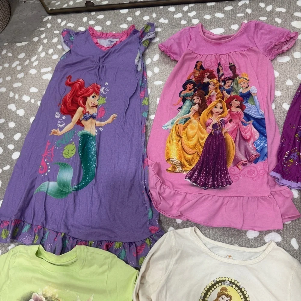 Vintage y2k Disney Store princesses fairies tinkerbell ariel tee girls dress top
